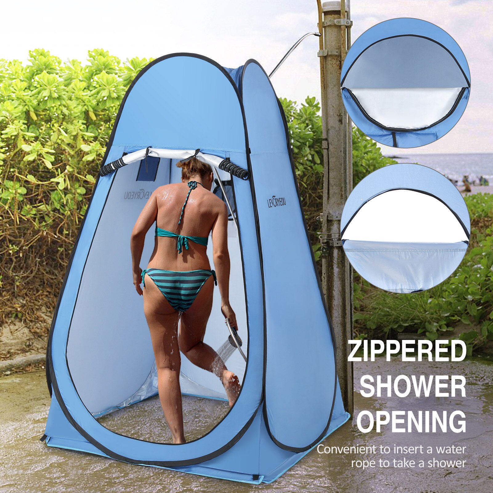 Cheap Goat Tents Pop Up Privacy Shelter Tent Portable Outdoor Camping Beach Instant Shower Toilet Changing Tent Sun Rain Shelter with Window   